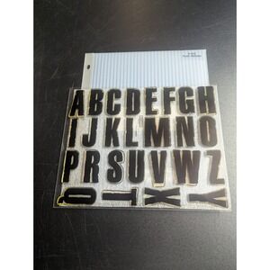 Close to my Heart CTMH E1002 Rustic Alphabet - New - 26 Stamps